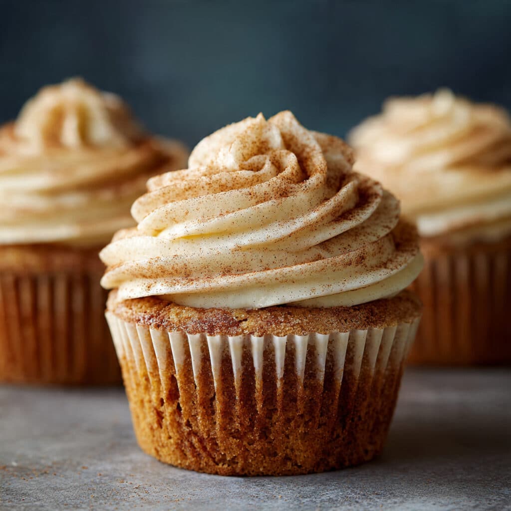 Cinnamon-Swirl Snickerdoodle Cupcakes