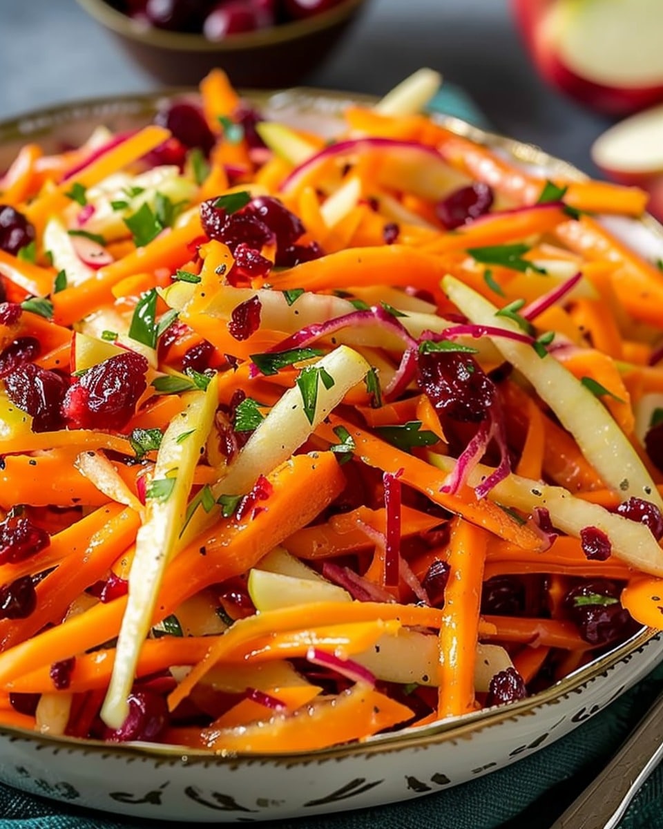 Refreshing Apple Cranberry Carrot Salad