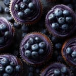 Blueberry Cream Cupcakes