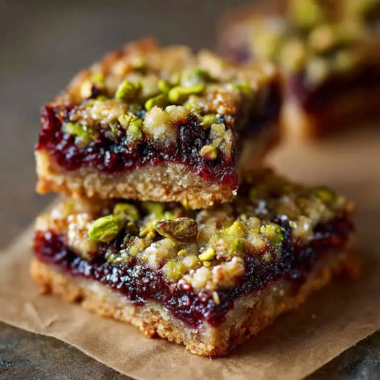 Try Blackberry Pistachio Dream Bars