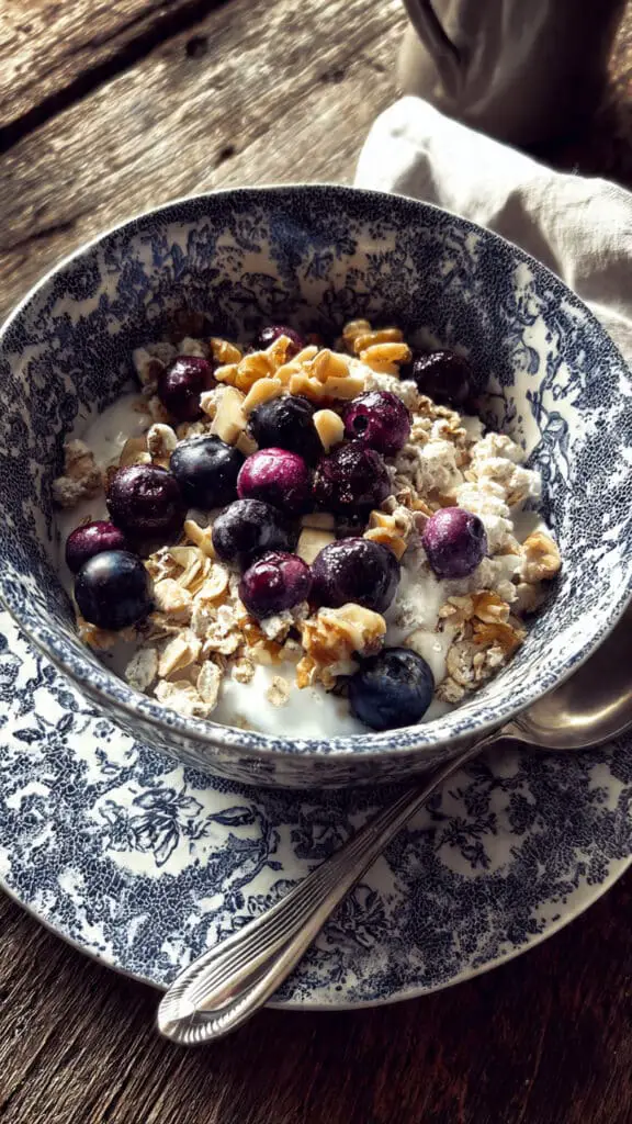 Blueberry & Muesli Cottage Cheese Bowl