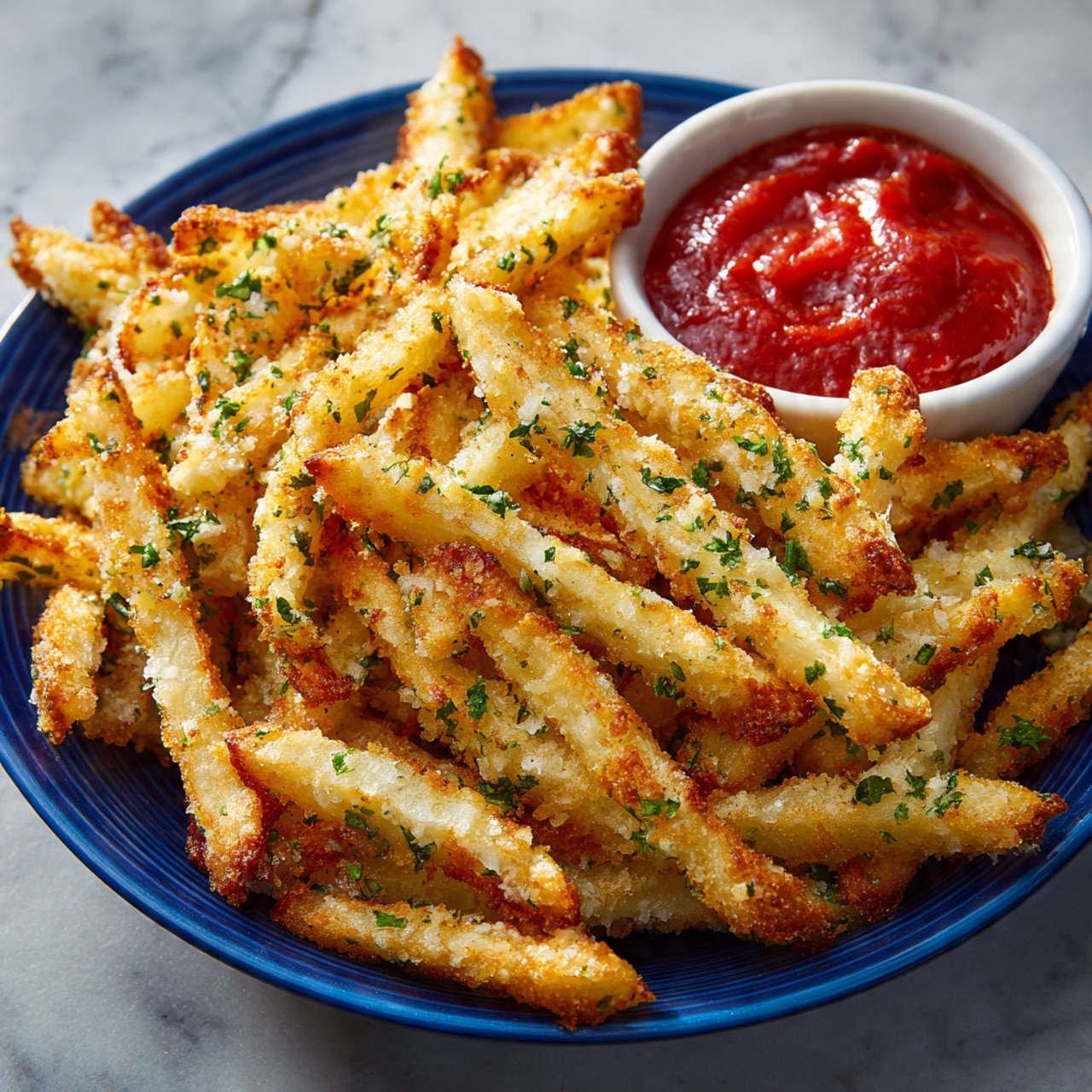 Air Fryer Garlic Parmesan Fries