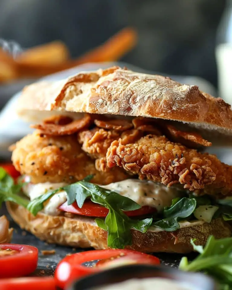 Cajun Crispy Chicken Sandwich with Garlic Aioli