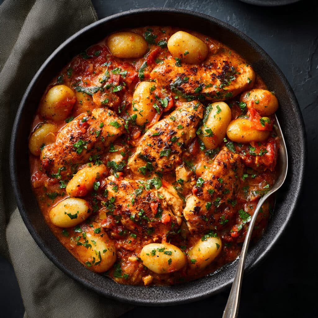 Creamy Harissa Chicken & Gnocchi