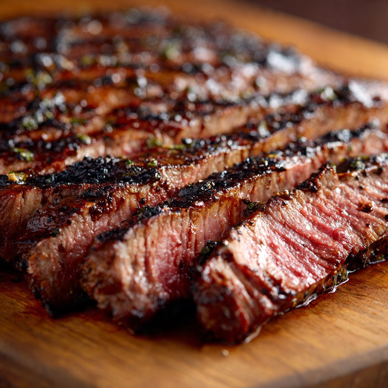 Dry Rubbed Grilled Flank Steak