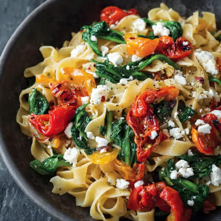 Roasted Veggie Pasta with Feta
