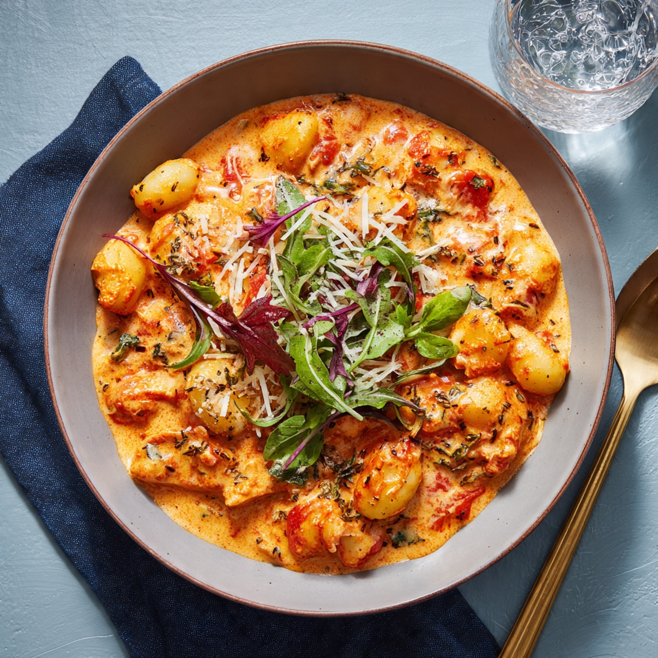 Creamy Harissa Chicken & Gnocchi