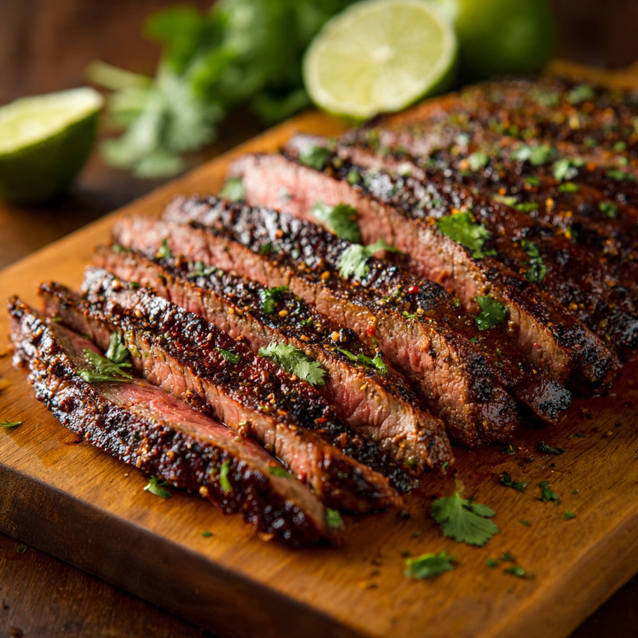 Dry Rubbed Grilled Flank Steak