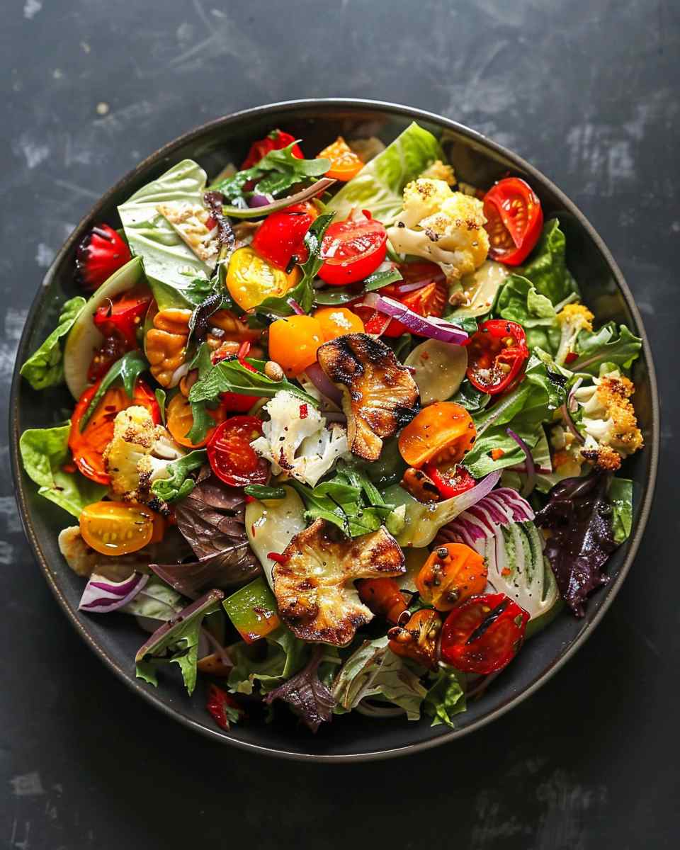 Spring Salad with Roasted Veggies