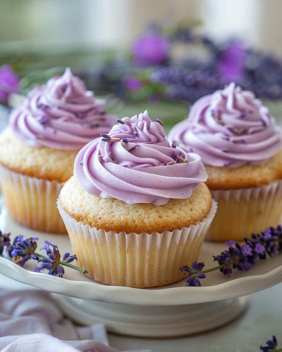 Lemon Lavender Cupcakes