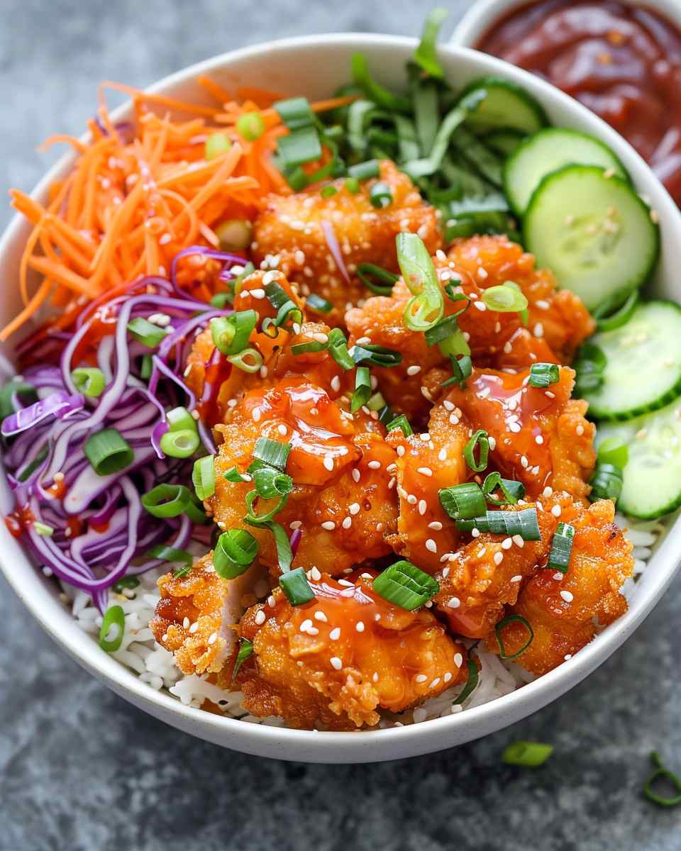 Bang Bang Chicken Bowl For Lunch