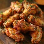 Irresistible Garlic Parmesan Crispy Chicken Wings