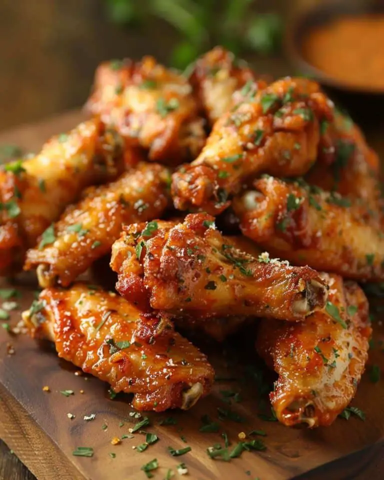 Irresistible Garlic Parmesan Crispy Chicken Wings