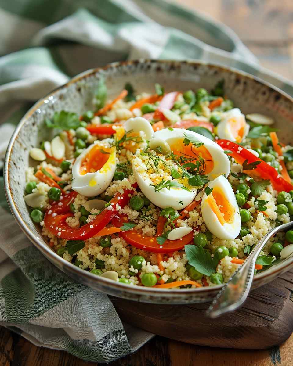 Tasty Easter Spring Couscous Salad