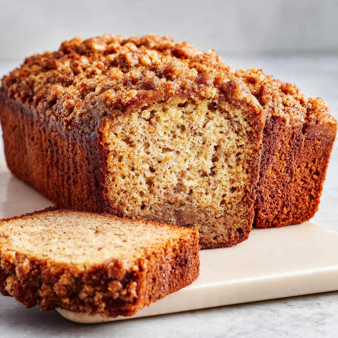Cinnamon Crumb Banana Bread