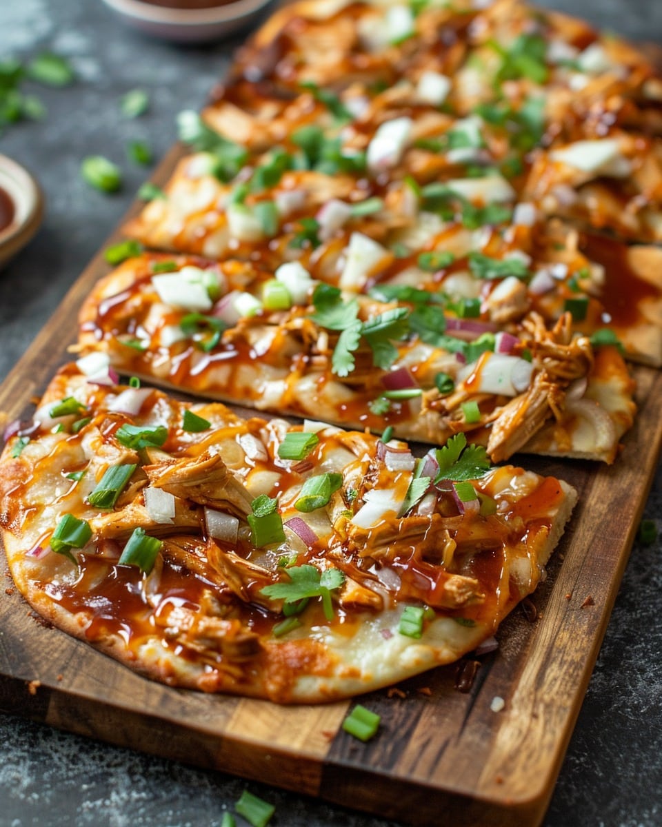 Easy BBQ Chicken Flatbread Recipe