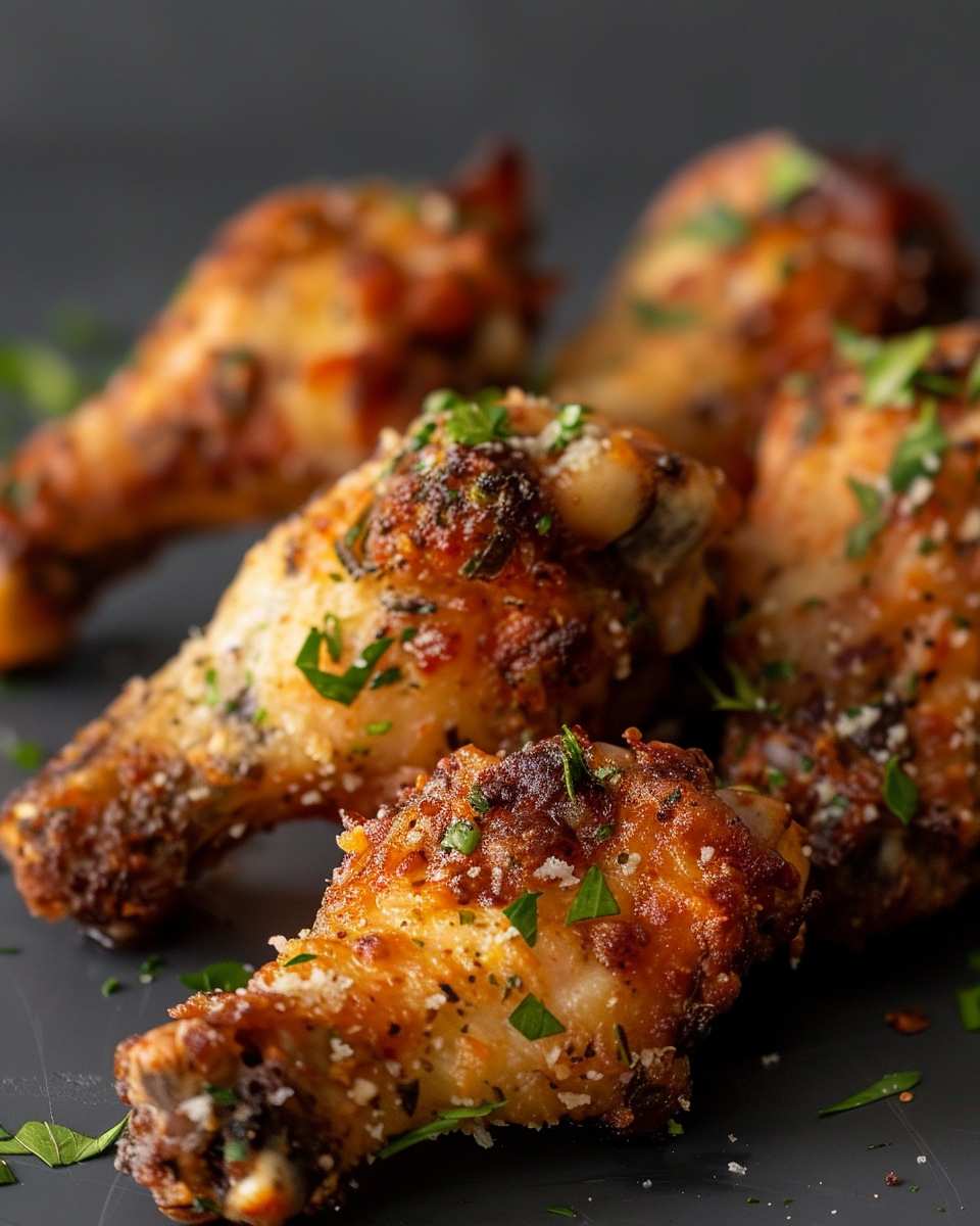 Irresistible Garlic Parmesan Crispy Chicken Wings
