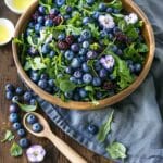 Blueberry Arugula Herb Salad