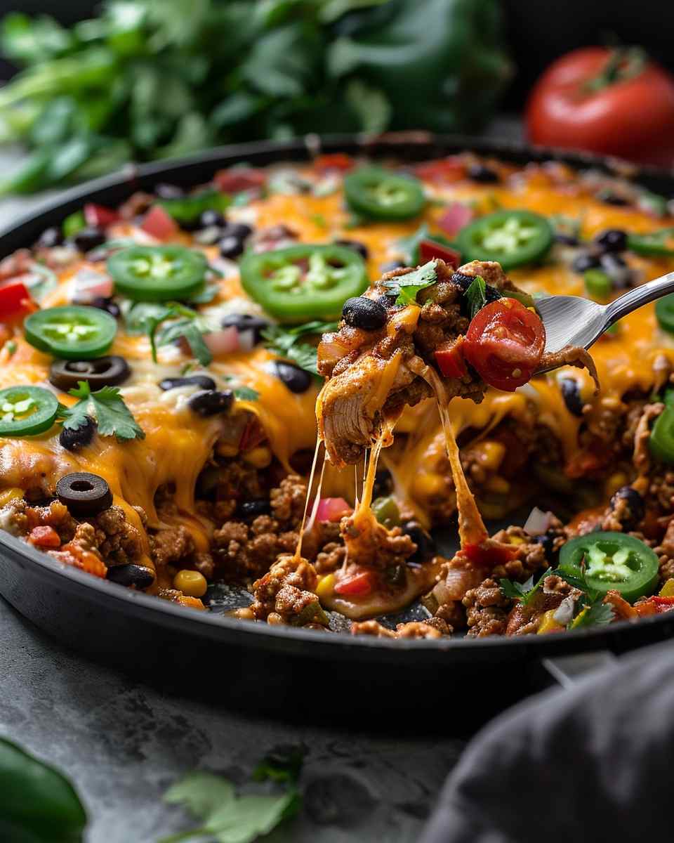 Ground Chicken Taco Casserole 6 Ground Chicken Taco Casserole