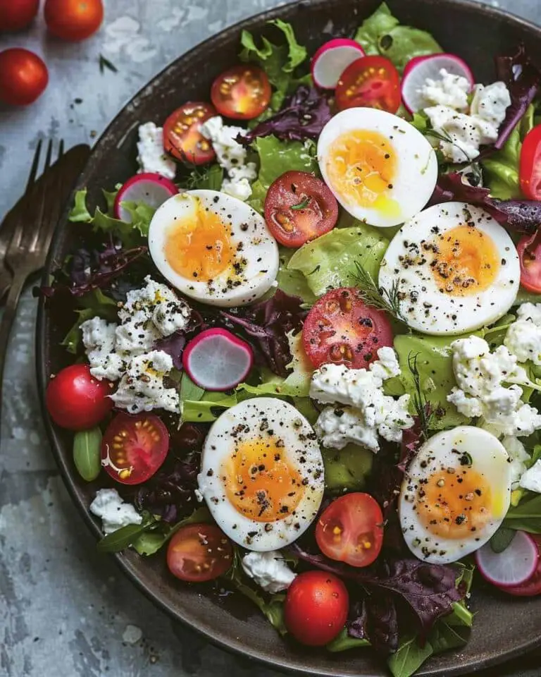Tasty Easter Spring Salad with Goat Cheese