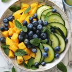 Refreshing Mango Cucumber Salad Featuring Blueberries and Creamy Avocado