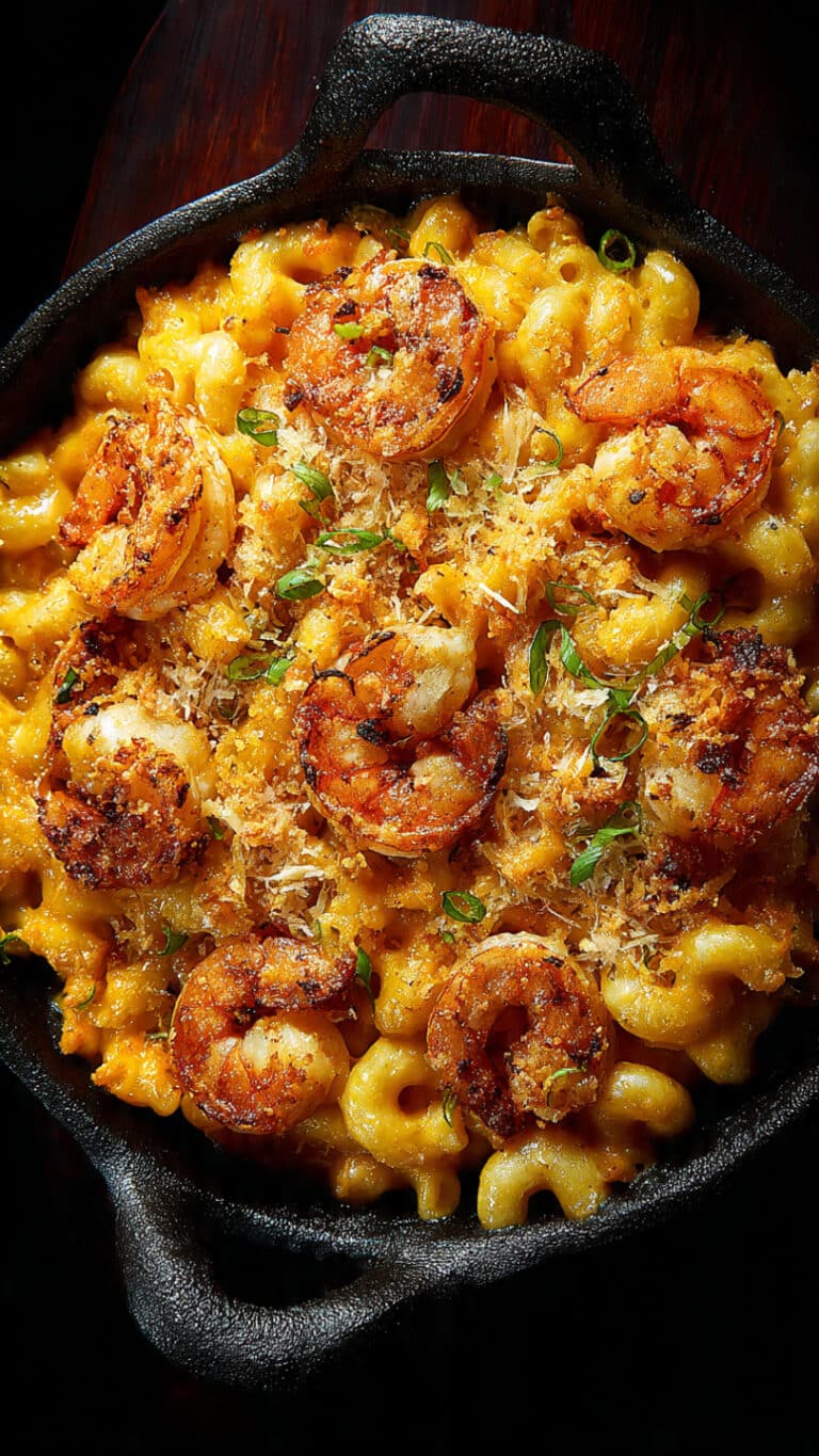 Irresistible Cajun Shrimp Mac and Cheese