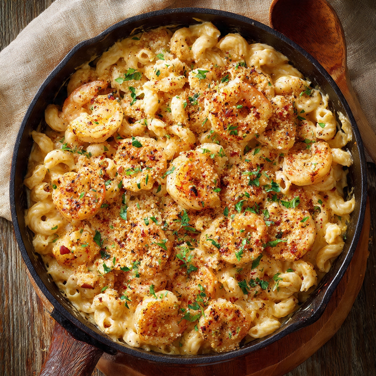 Irresistible Cajun Shrimp Mac and Cheese