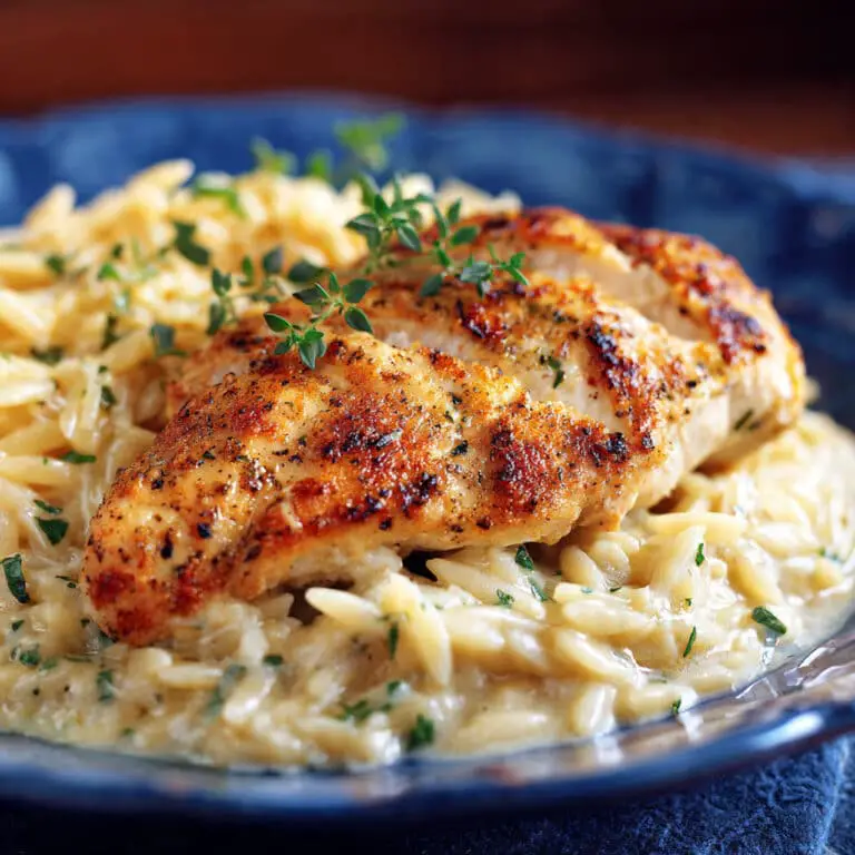 Creamy Parmesan Chicken and Orzo