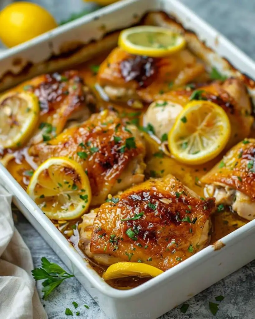 Crispy Baked Hot Honey Lemon Feta Chicken