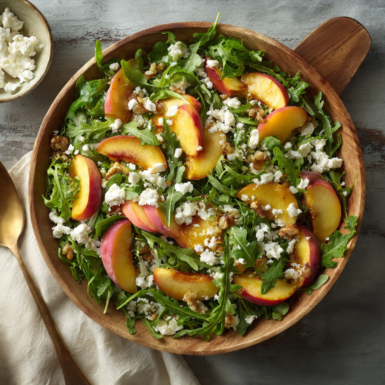 Peach Arugula Salad