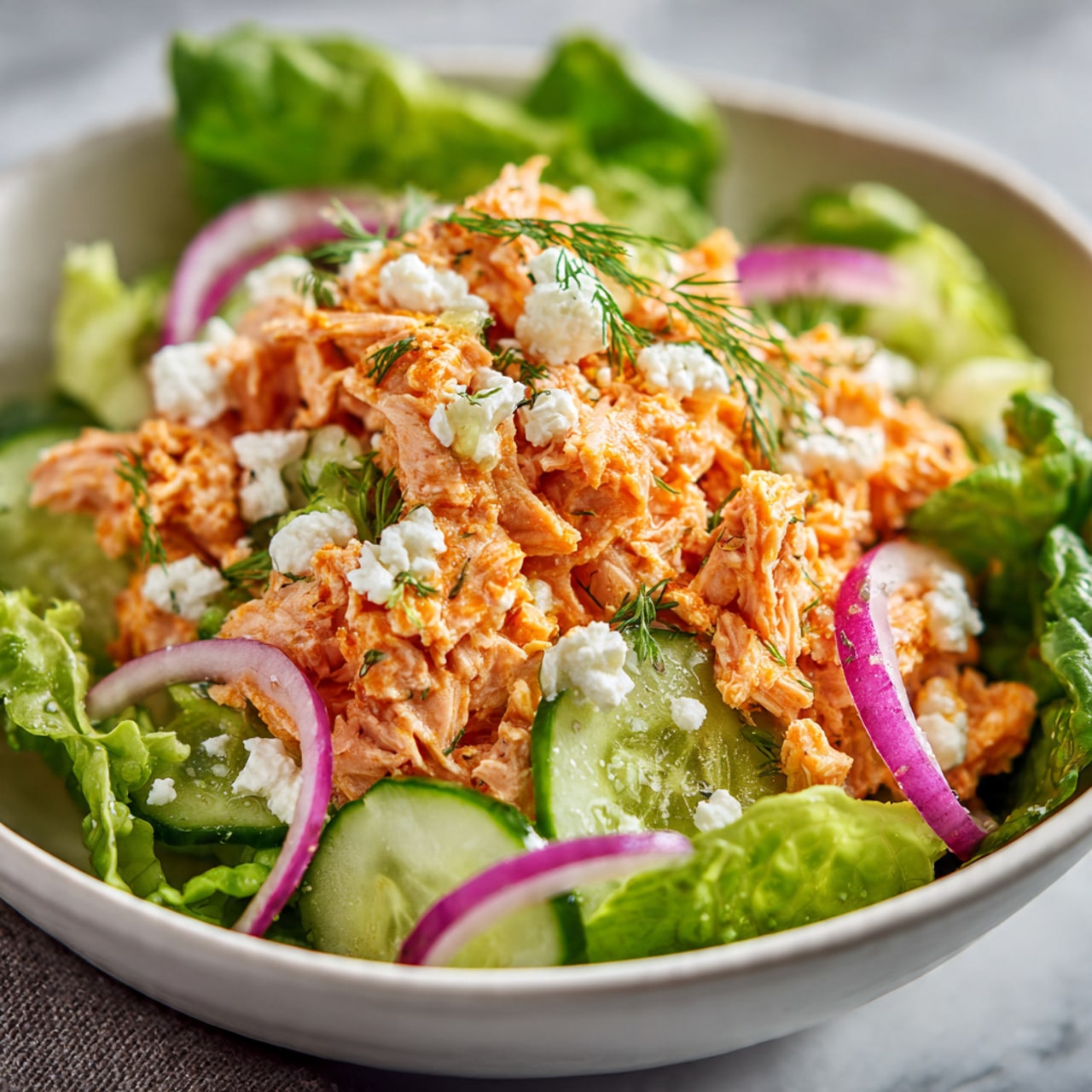 Quick & Easy Buffalo Tuna Salad