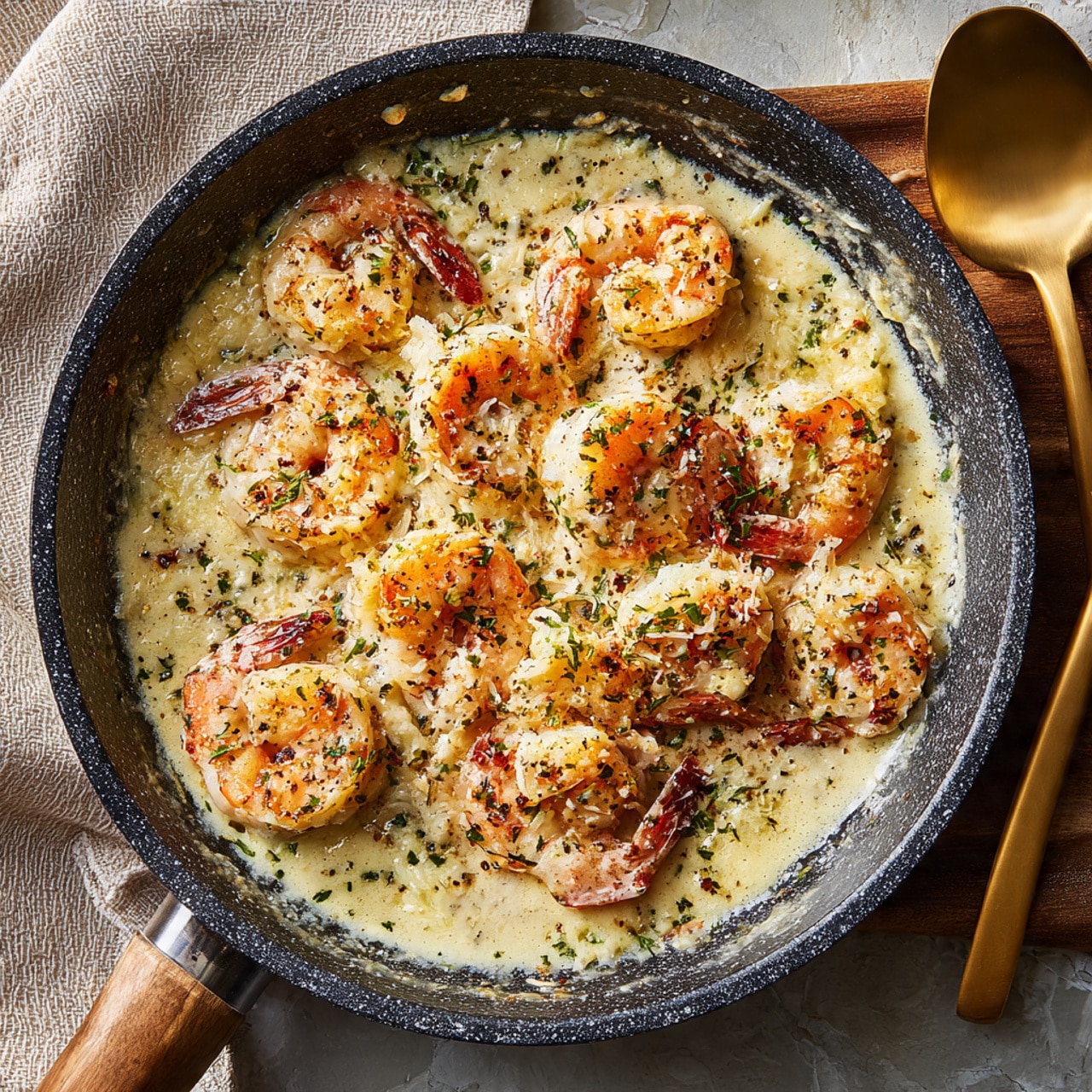 Creamy Garlic Shrimp