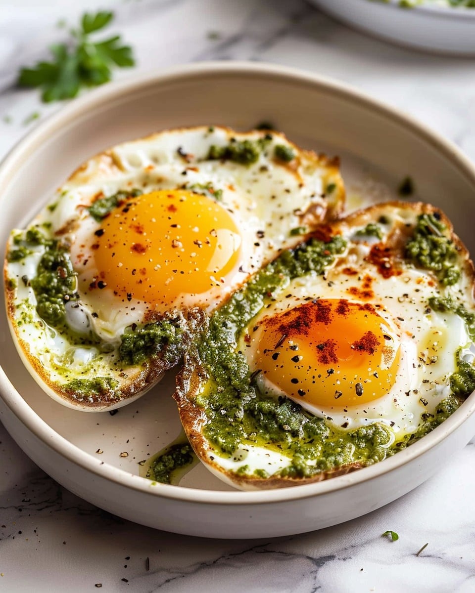 Easy Pesto Eggs Recipe