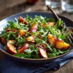 Peach Arugula Salad