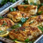 Crispy Baked Hot Honey Lemon Feta Chicken
