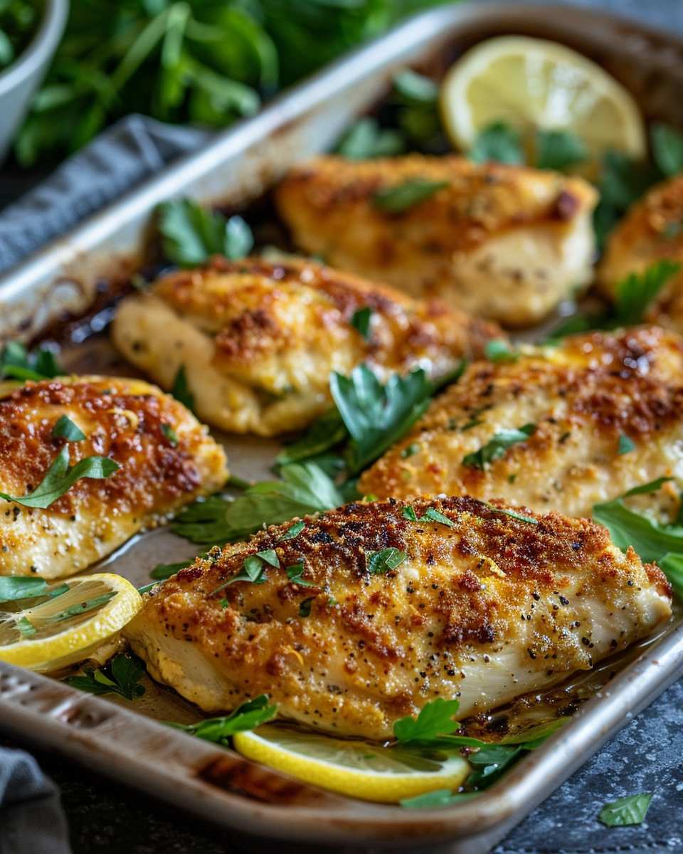 Crispy Baked Hot Honey Lemon Feta Chicken