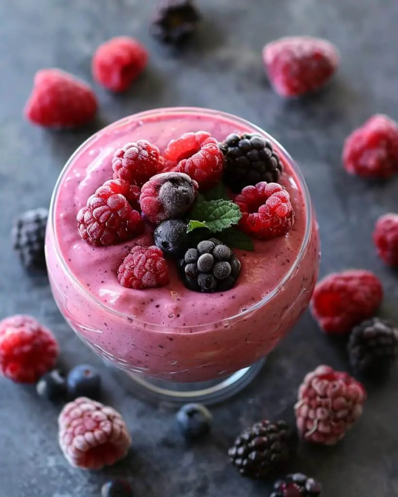 Vanilla Berry Protein Pudding