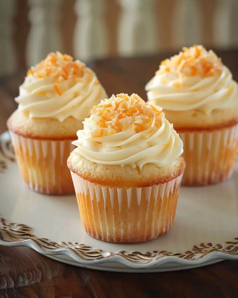 Peach Bellini Cupcakes