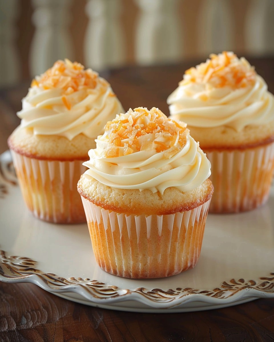 Peach Bellini Cupcakes