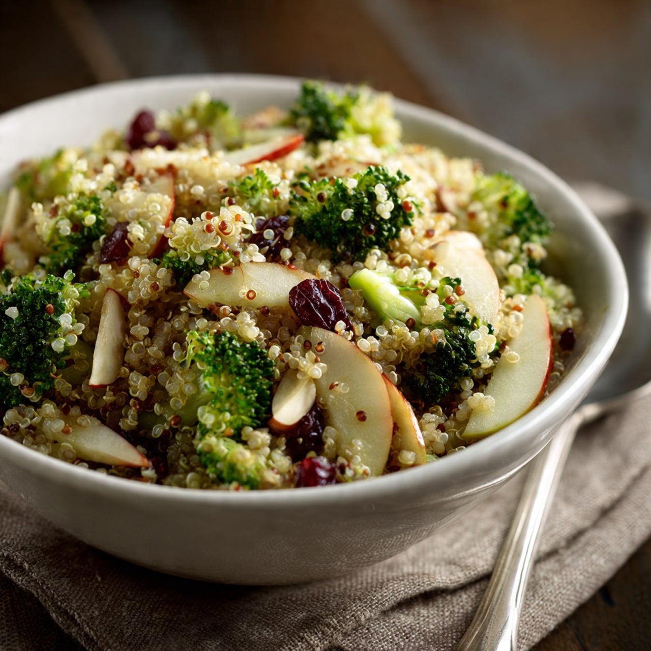 Broccoli Apple Quinoa Salad
