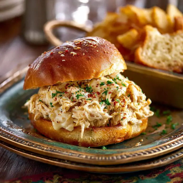 Easy Chicken Alfredo Sloppy Joes
