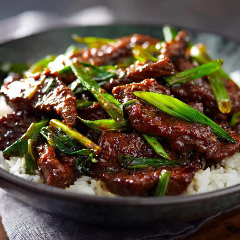 Mongolian Beef and Spring Onions
