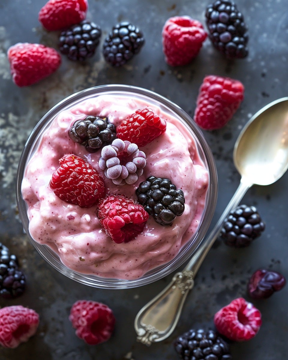 Vanilla Berry Protein Pudding