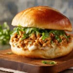 Easy Chicken Alfredo Sloppy Joes