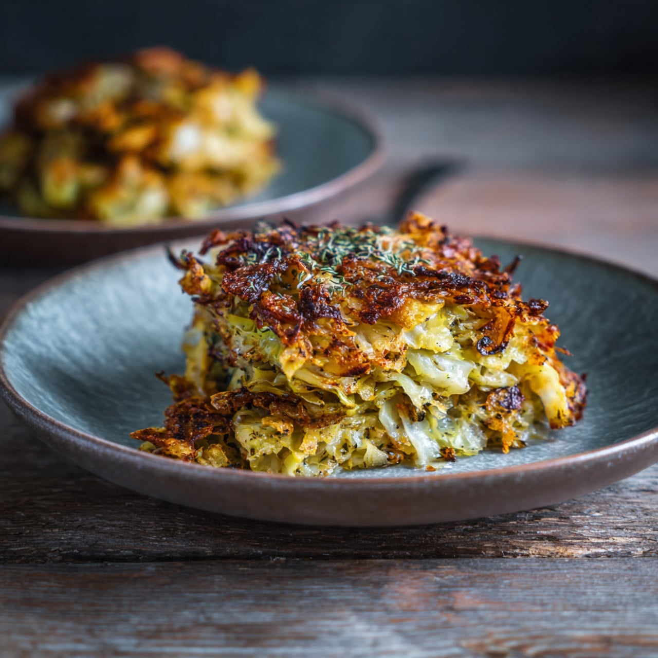 Easy Crispy Cabbage Burger Bake