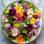 Edible Flower Salad with Vinaigrette