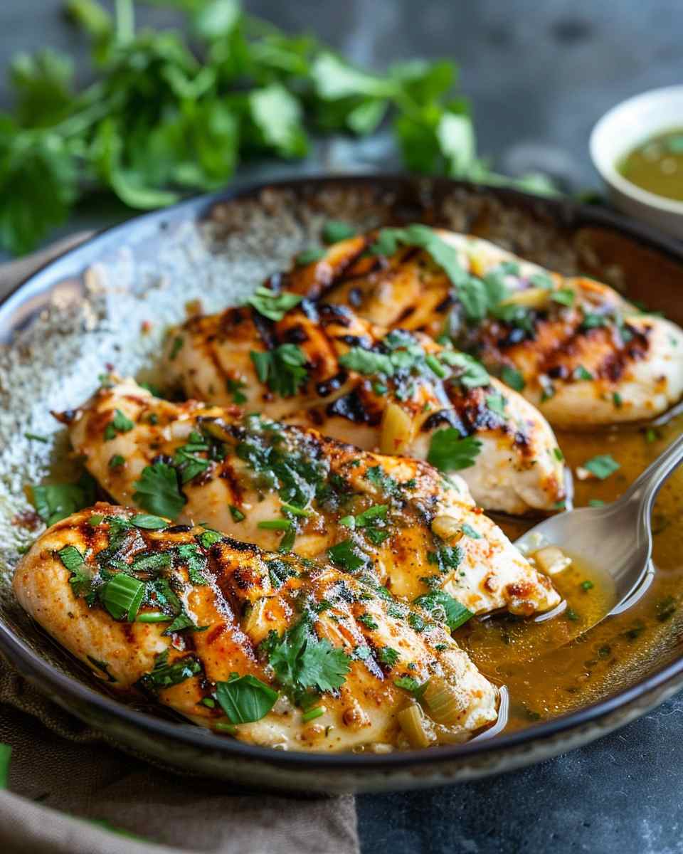 Grilled Salsa Verde Pepper Jack Chicken