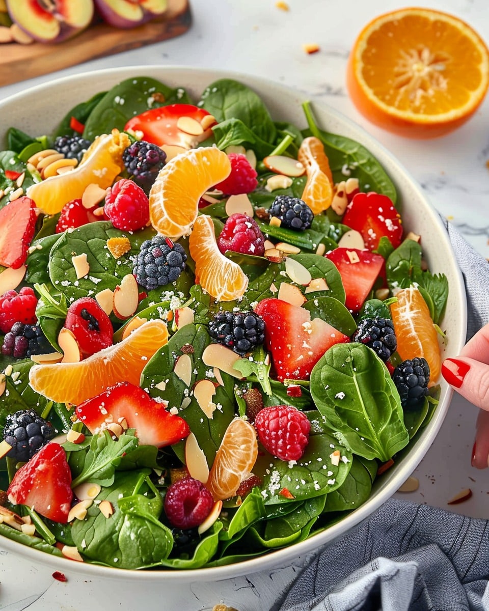 Citrus Berry Spinach Salad