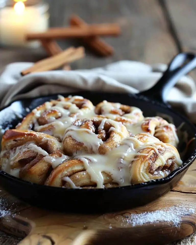Irresistible Brown Butter Cinnamon Roll Skillet