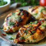 Grilled Salsa Verde Pepper Jack Chicken